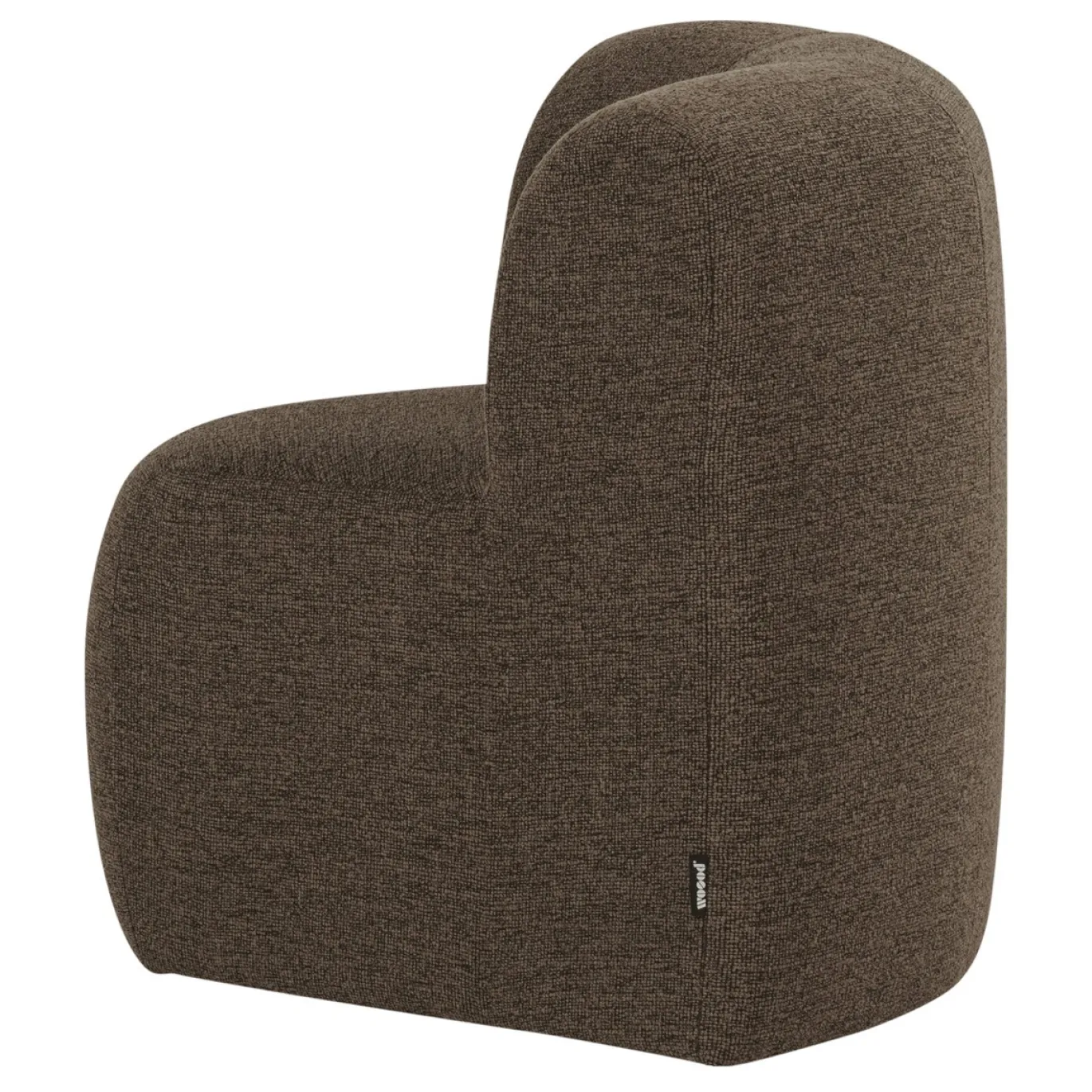 Woood Eetkamerbank Mojo Base Hoek Met Rugleuning Bouclé Bruin