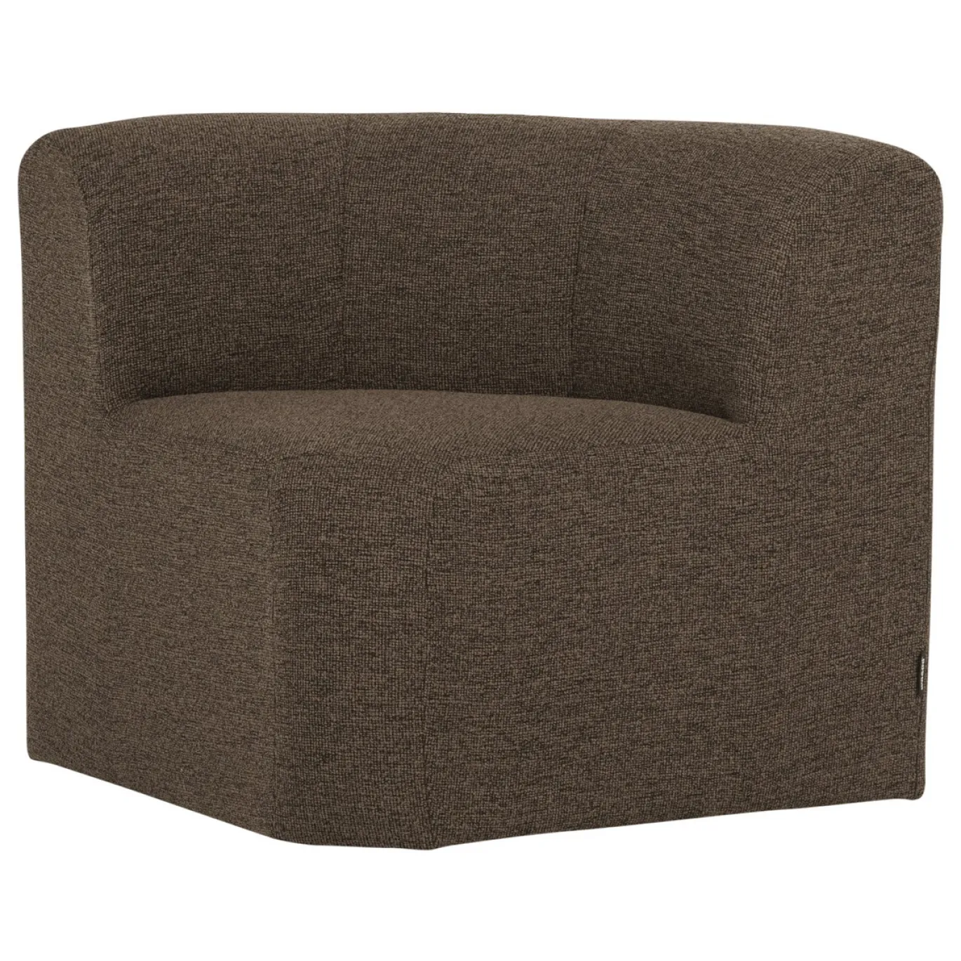 Woood Eetkamerbank Mojo Base Hoek Met Rugleuning Bouclé Bruin