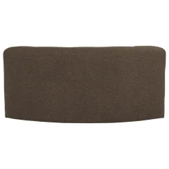 Woood Eetkamerbank Mojo Base Halfronde Hoek Rug Bouclé Bruin