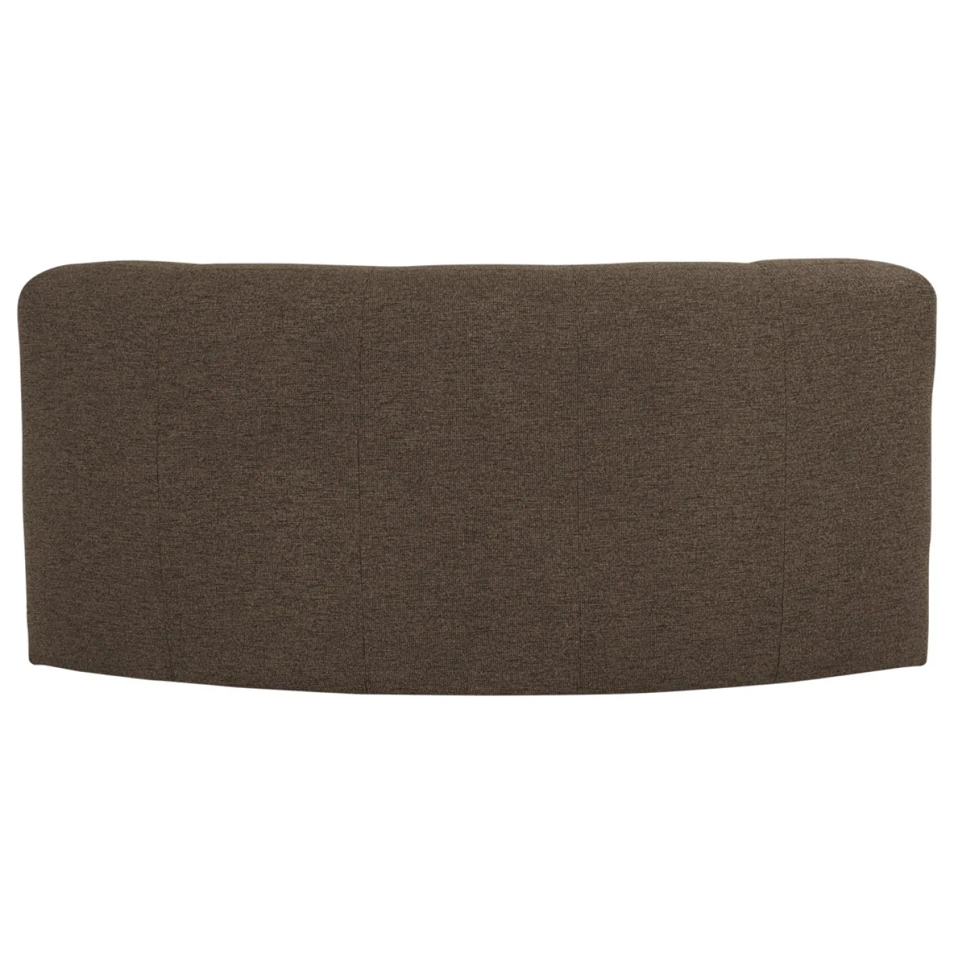 Woood Eetkamerbank Mojo Base Halfronde Hoek Rug Bouclé Bruin