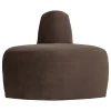 Woood Eetkamerbank Mojo Base Hoek Rond Rugleuning Velvet Bruin