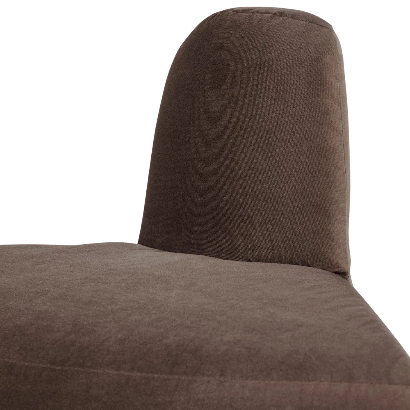 Woood Eetkamerbank Mojo Base Hoek Rond Rugleuning Velvet Bruin