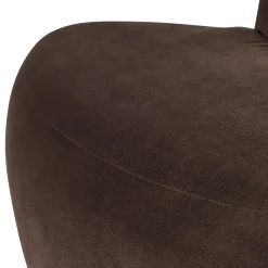 Woood Eetkamerbank Mojo Base Hoek Rond Rugleuning Velvet Bruin
