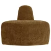 Woood Eetkamerbank Mojo Base Hoek Rond Rugleuning Ribstof Honinggeel