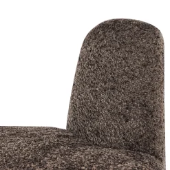 Woood Eetkamerbank Mojo Base Hoek Rond Rugleuning Wollig Bruin