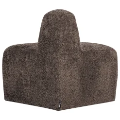Woood Eetkamerbank Mojo Base Hoek Rond Rugleuning Wollig Bruin