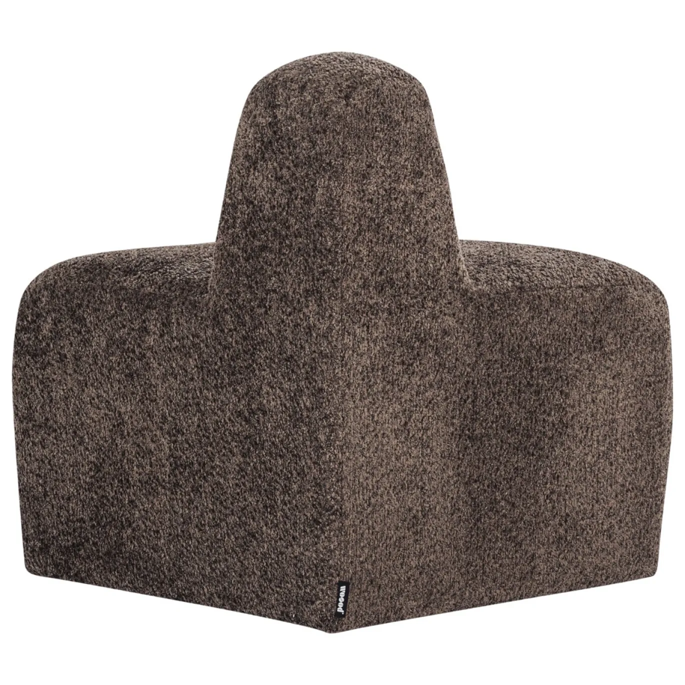 Woood Eetkamerbank Mojo Base Hoek Rond Rugleuning Wollig Bruin
