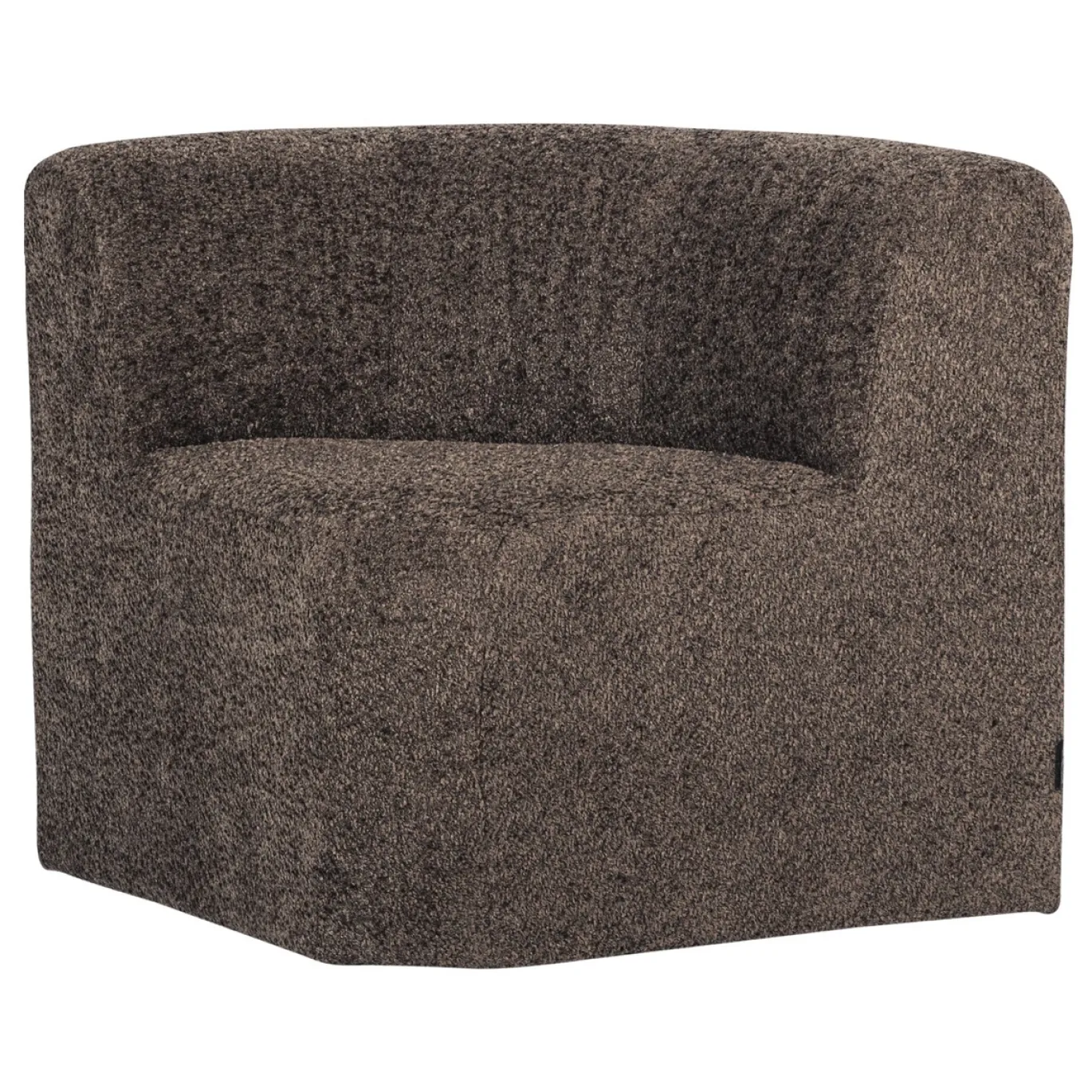Woood Eetkamerbank Mojo Base Hoek Met Rugleuning Wollig Bruin