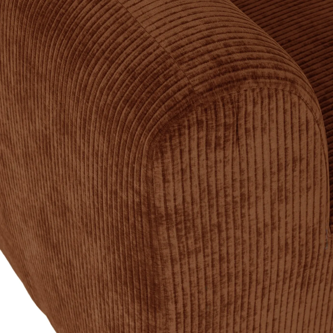 Woood Eetkamerbank Mojo Base Ribstof Roestbruin 164cm