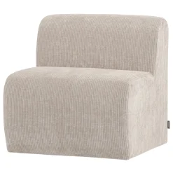 Woood Eetkamerbank Mojo Base Ribstof Honinggeel 164cm