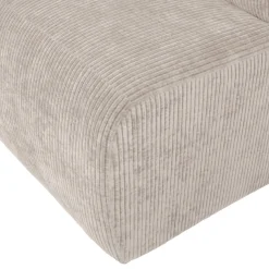Woood Eetkamerbank Mojo Base Ribstof Ecru 84cm