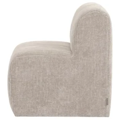Woood Eetkamerbank Mojo Base Ribstof Ecru 84cm