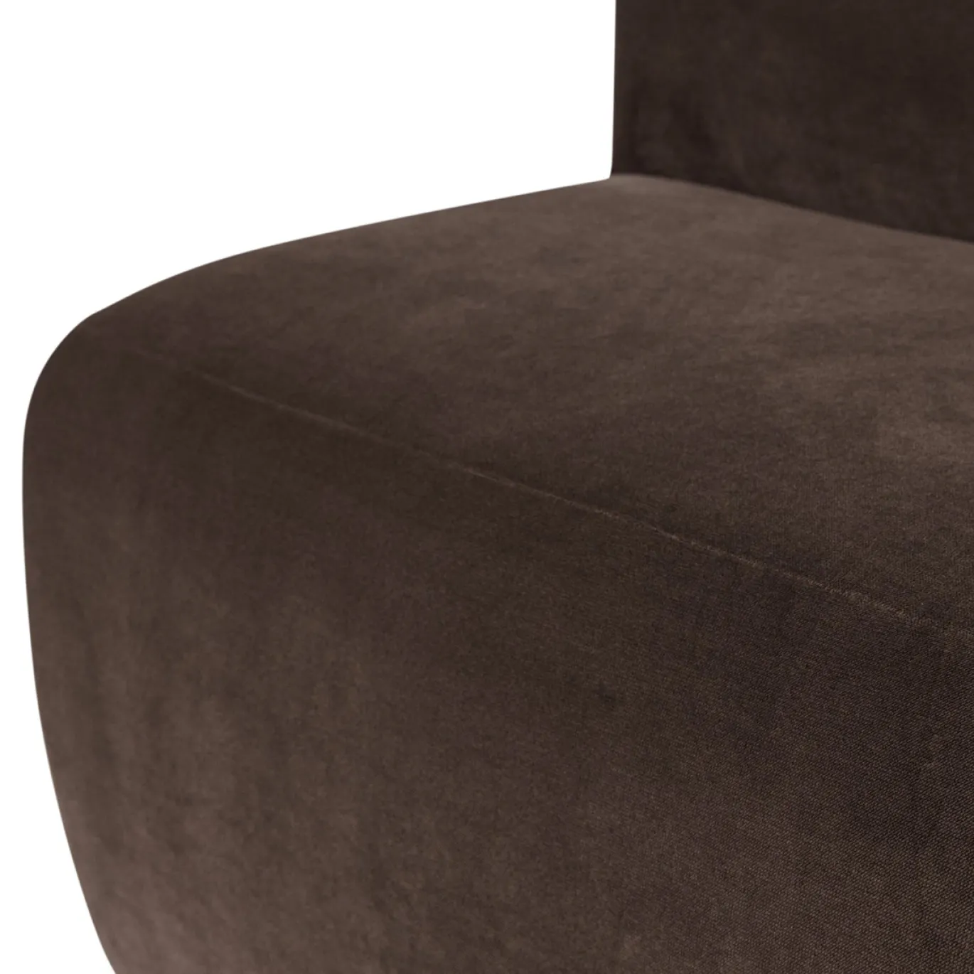 Woood Eetkamerbank Mojo Base Velvet Bruin 84cm