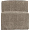 Woood Eetkamerbank Mojo Base Ribstof Donkerzand 84cm