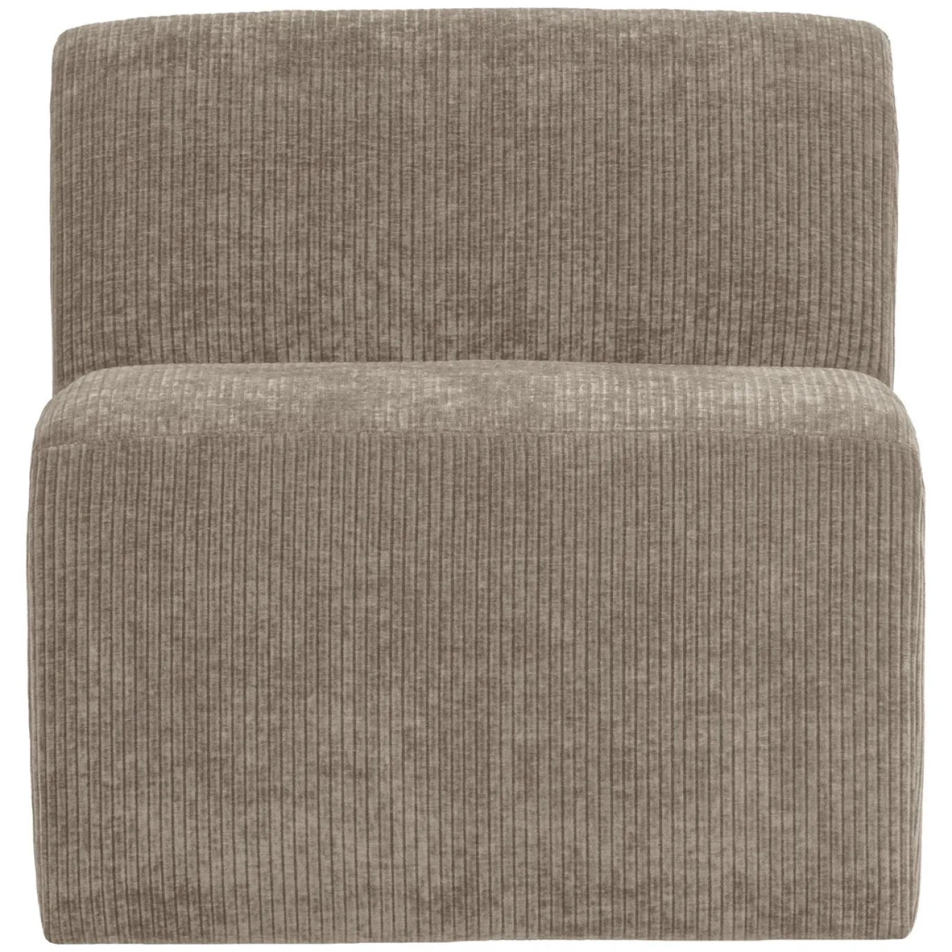 Woood Eetkamerbank Mojo Base Ribstof Donkerzand 84cm