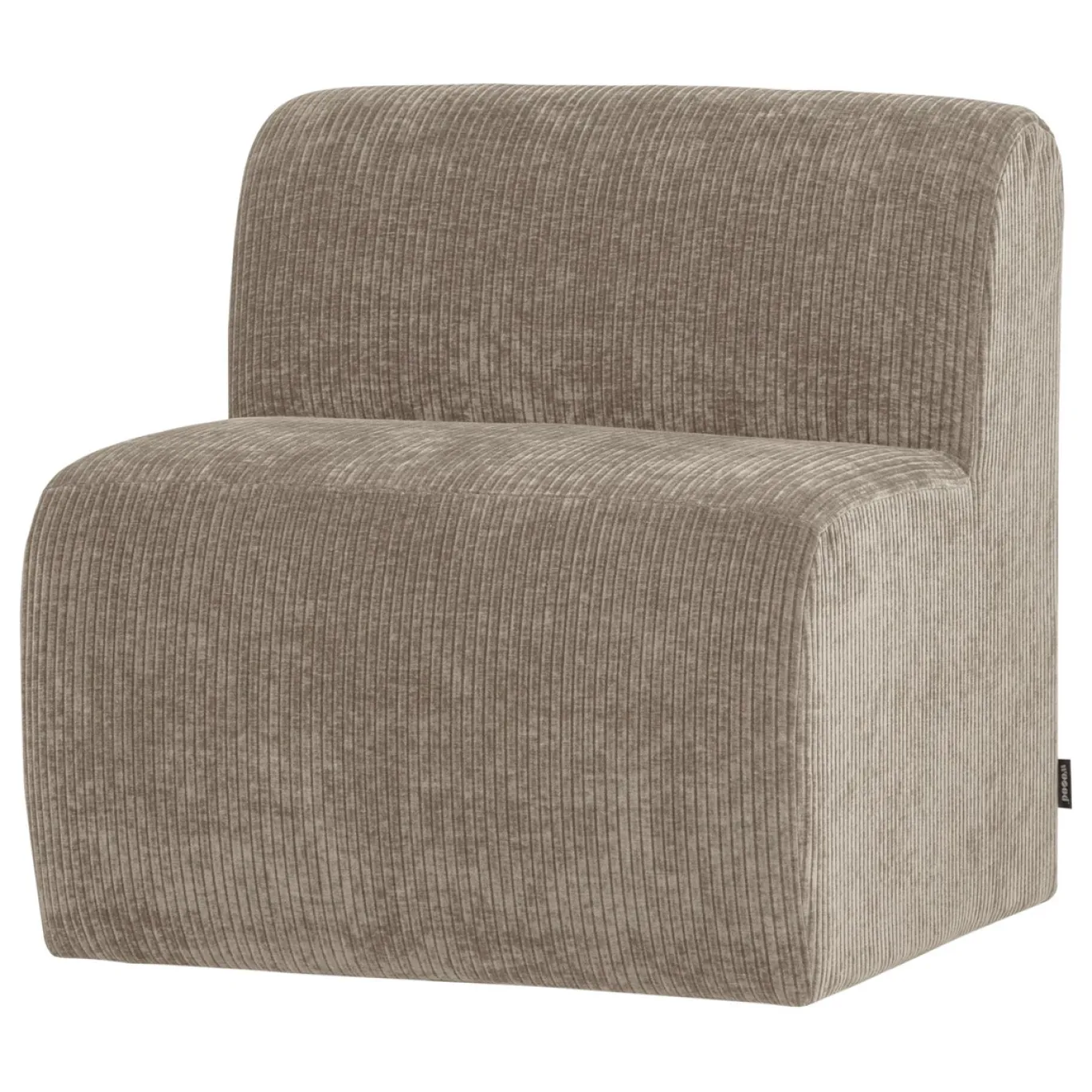 Woood Eetkamerbank Mojo Base Ribstof Donkerzand 84cm