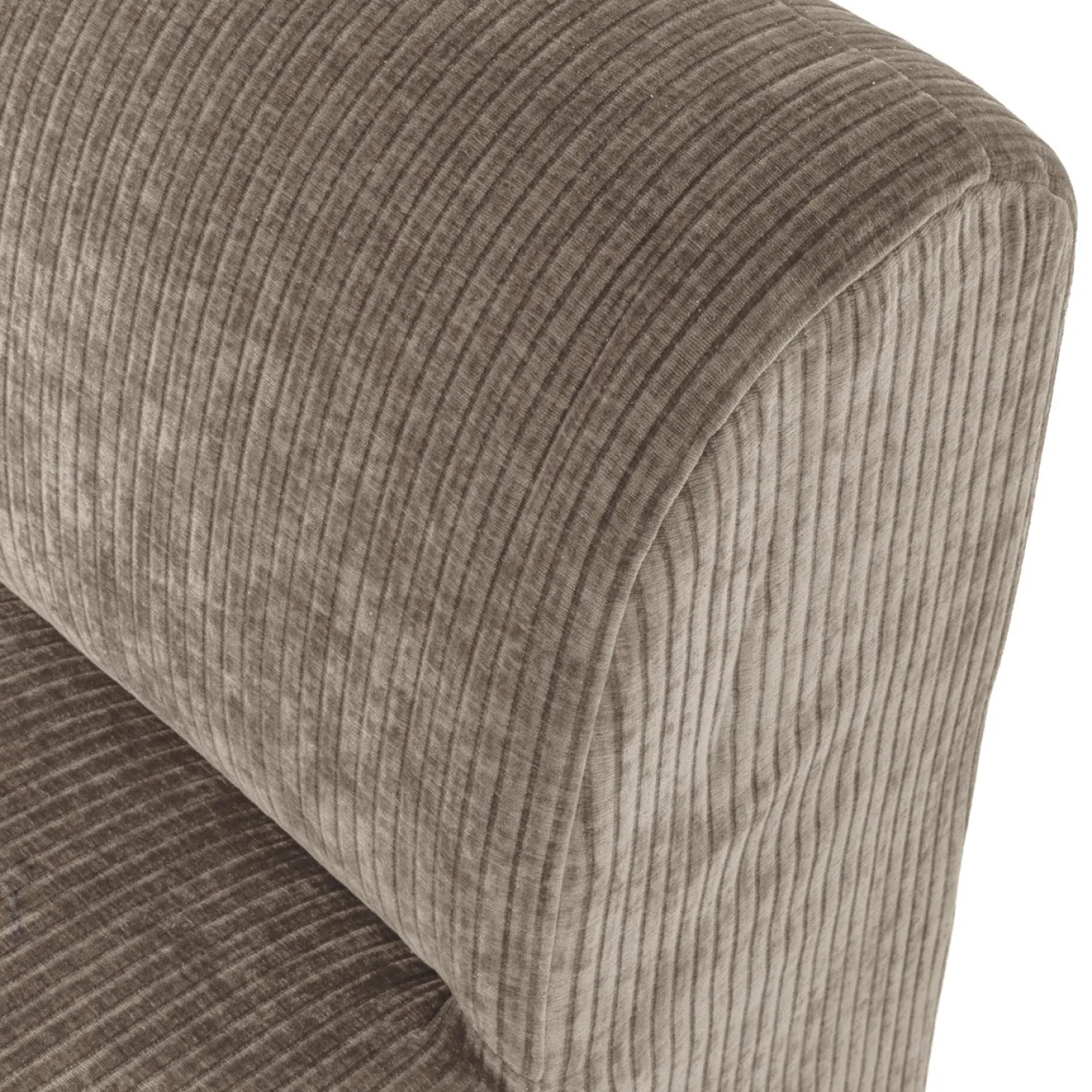 Woood Eetkamerbank Mojo Base Ribstof Donkerzand 84cm