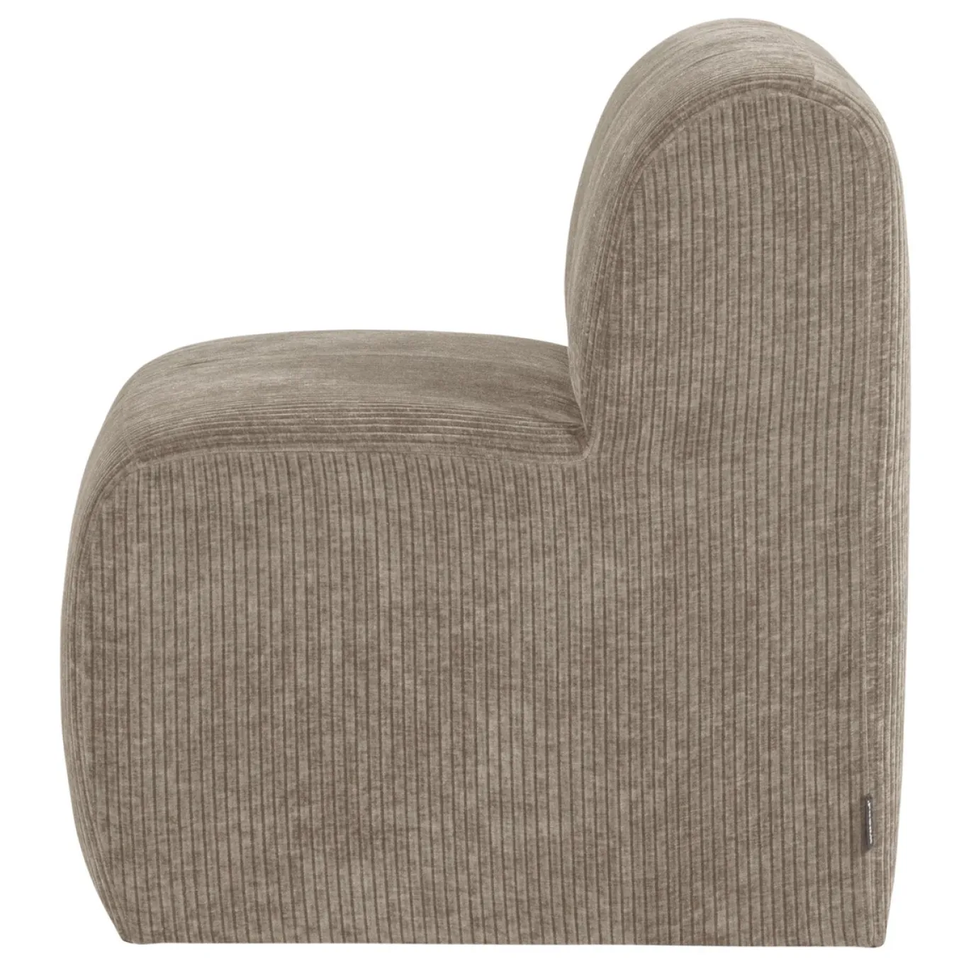 Woood Eetkamerbank Mojo Base Ribstof Donkerzand 84cm