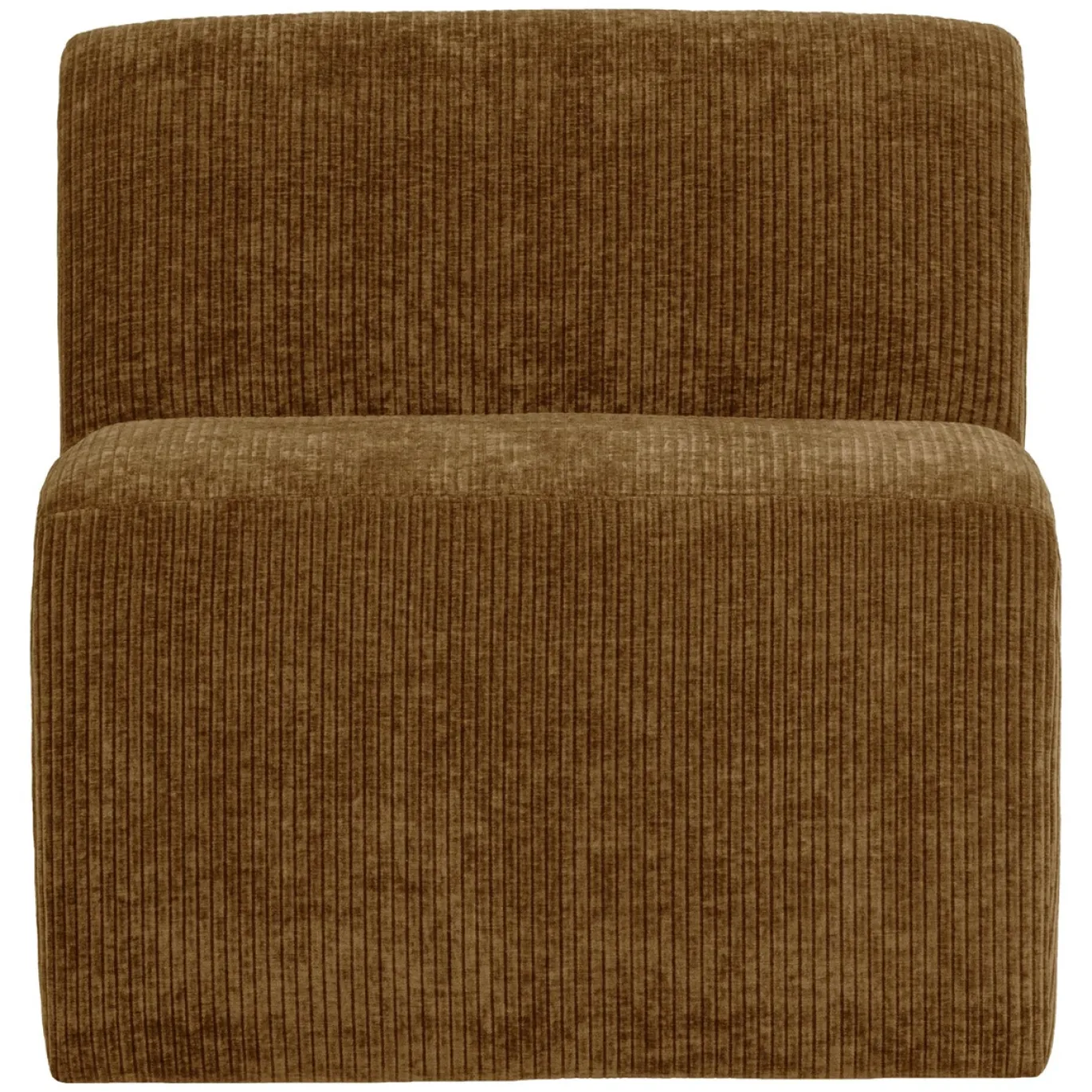 Woood Eetkamerbank Mojo Base Ribstof Honinggeel 84cm