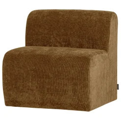 Woood Eetkamerbank Mojo Base Ribstof Honinggeel 84cm