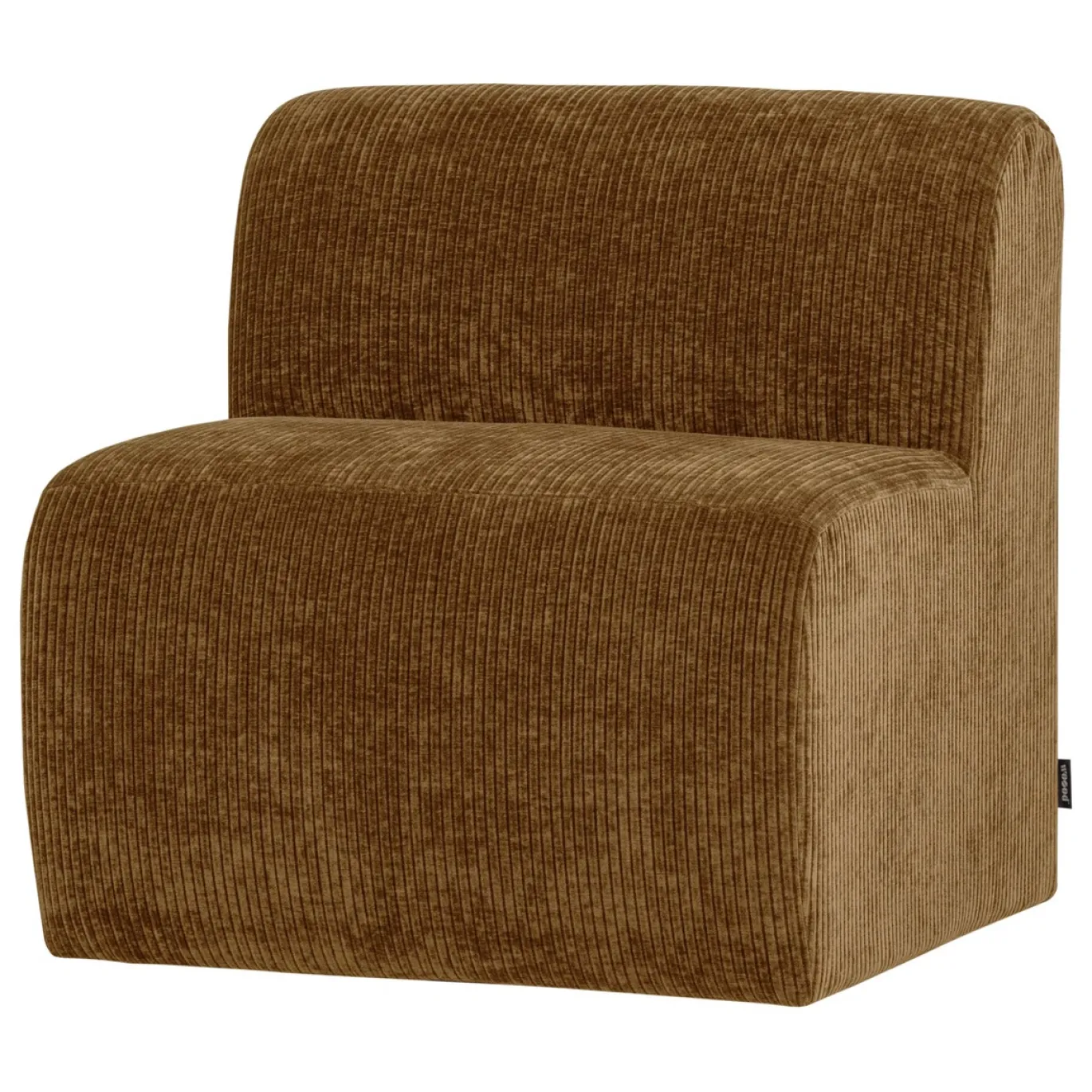 Woood Eetkamerbank Mojo Base Ribstof Honinggeel 84cm