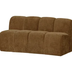 Woood Eetkamerbank Mojo 164cm Ribstof Honinggeel