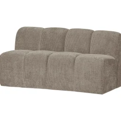 Woood Eetkamerbank Mojo 164cm Ribstof Donker Zand