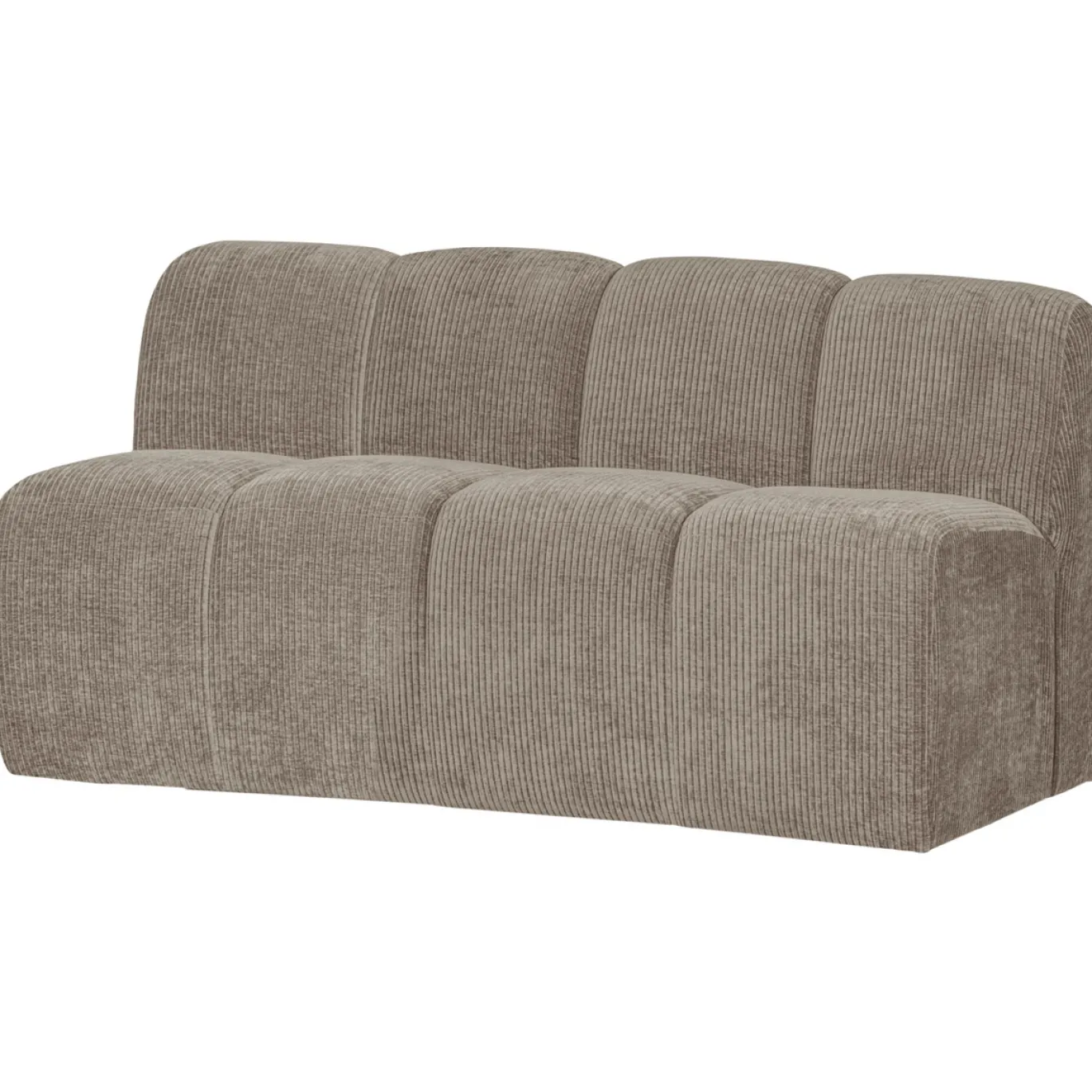 Woood Eetkamerbank Mojo 164cm Ribstof Donker Zand