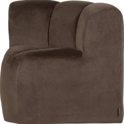 Woood Eetkamerbank Mojo Hoek Velvet Bruin