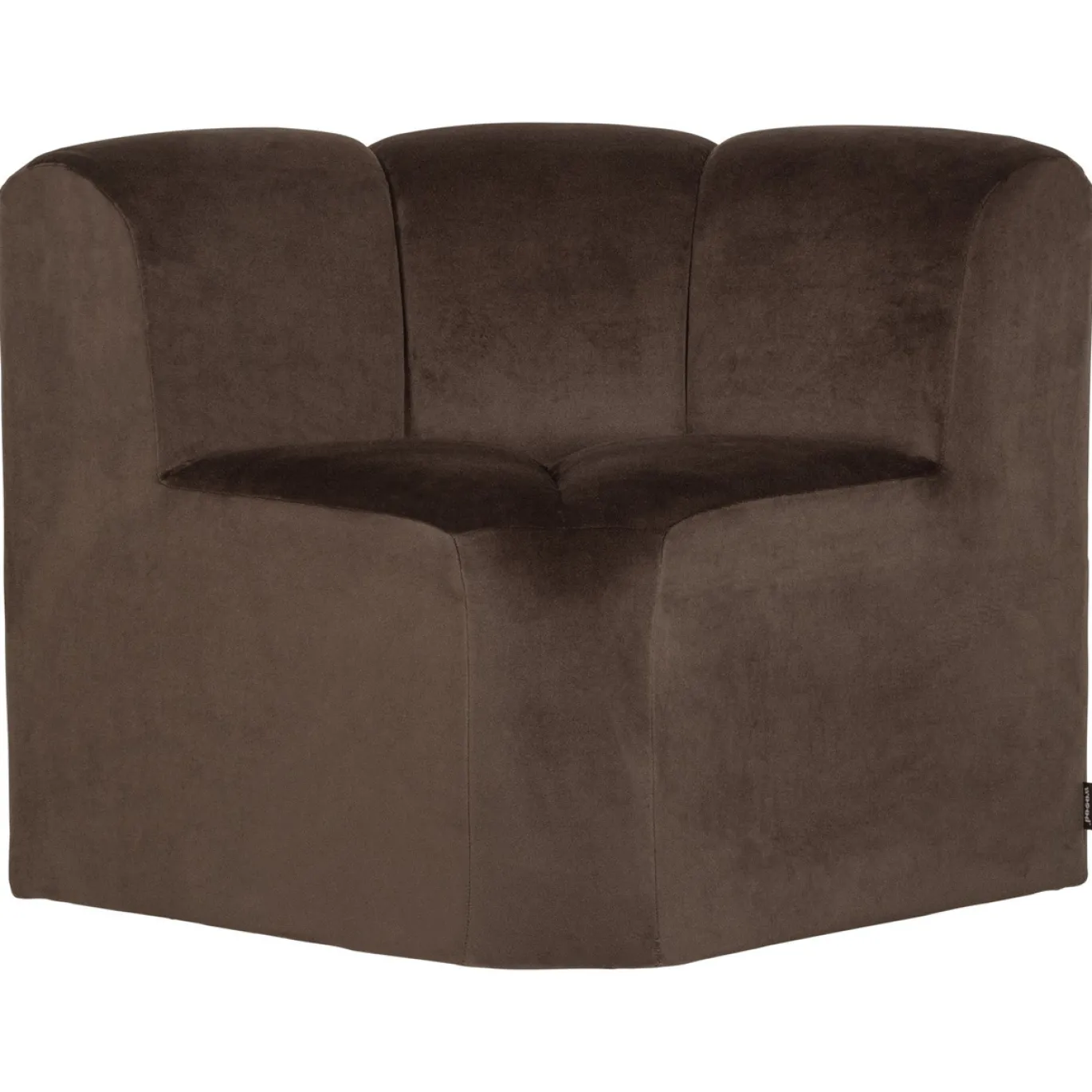 Woood Eetkamerbank Mojo Hoek Velvet Bruin