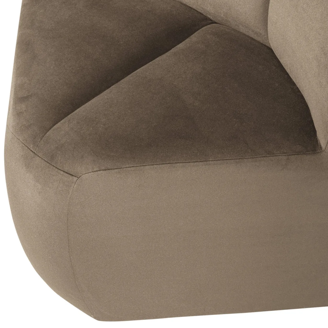 Woood Eetkamerbank Mojo Hoek Velvet Khaki
