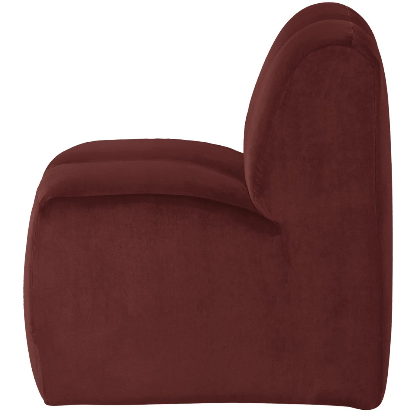 Woood Eetkamerbank Mojo Velvet Kastanjebruin 84cm