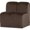 Woood Eetkamerbank Mojo Velvet Bruin 84cm