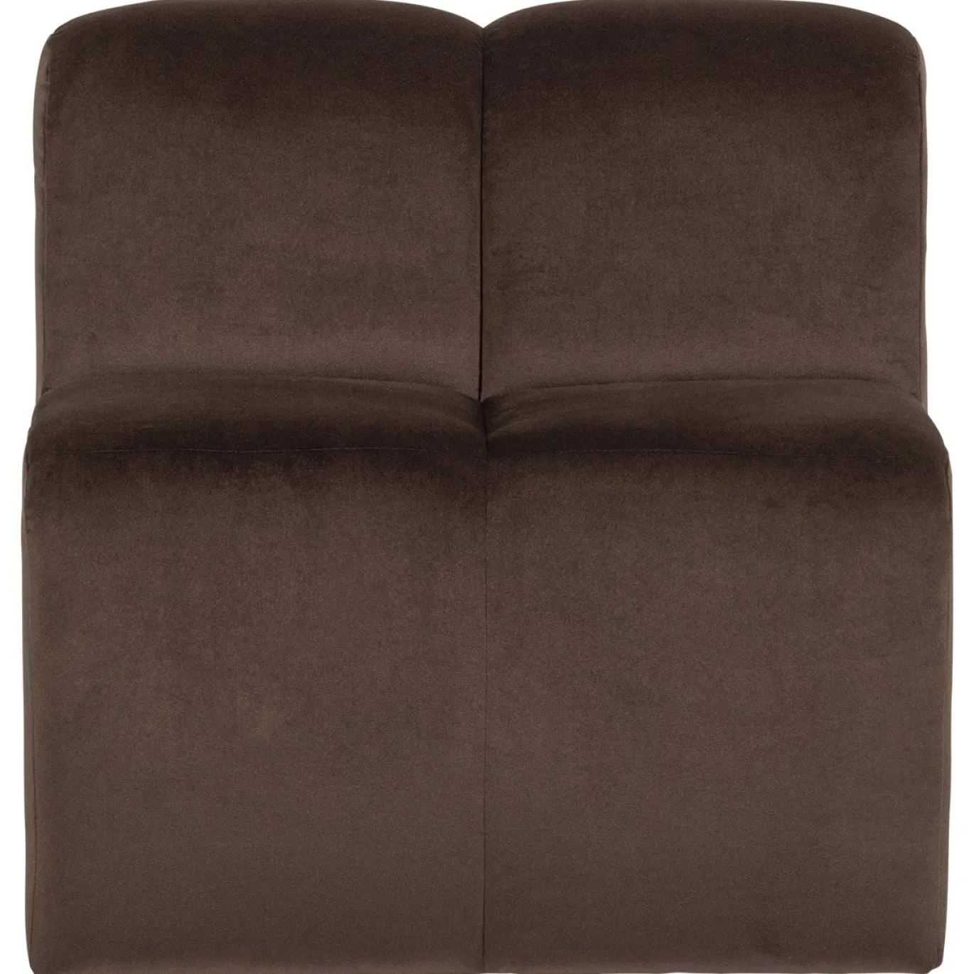 Woood Eetkamerbank Mojo Velvet Bruin 84cm