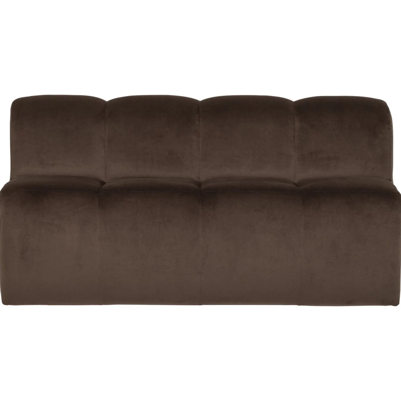 Woood Eetkamerbank Mojo Velvet Bruin 164cm