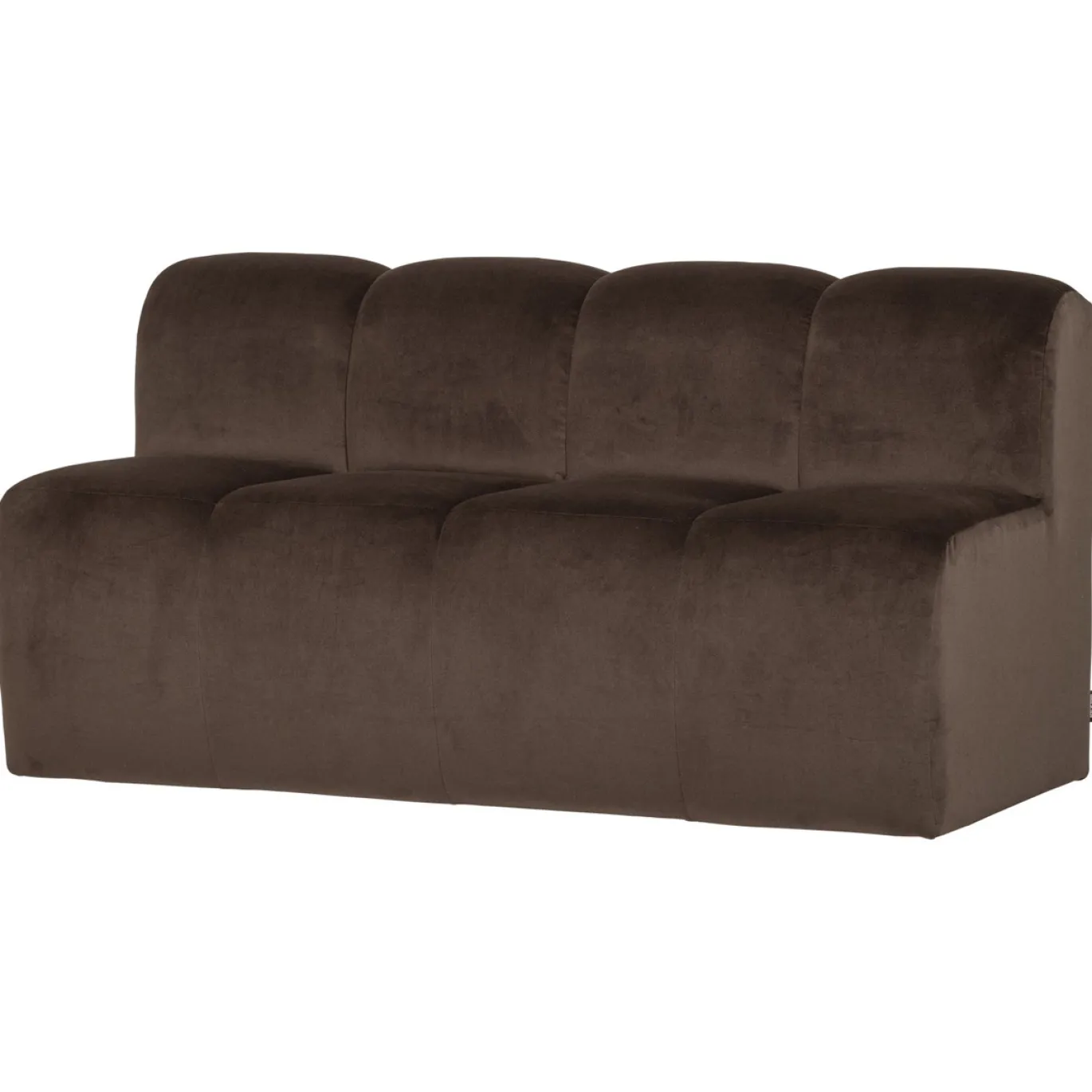 Woood Eetkamerbank Mojo Velvet Bruin 164cm