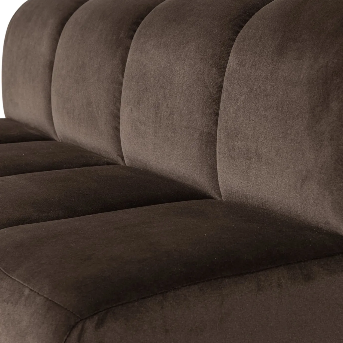 Woood Eetkamerbank Mojo Velvet Bruin 164cm