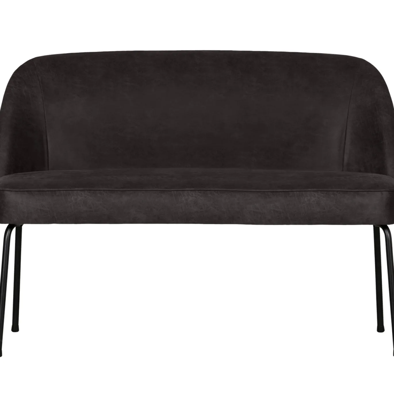 Woood Eetkamerbank Vogue Leer Zwart