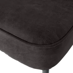 Woood Eetkamerbank Vogue Leer Zwart