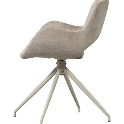 Woood Eetkamerstoel Eliva Structure Velvet Zand - Set Van 2