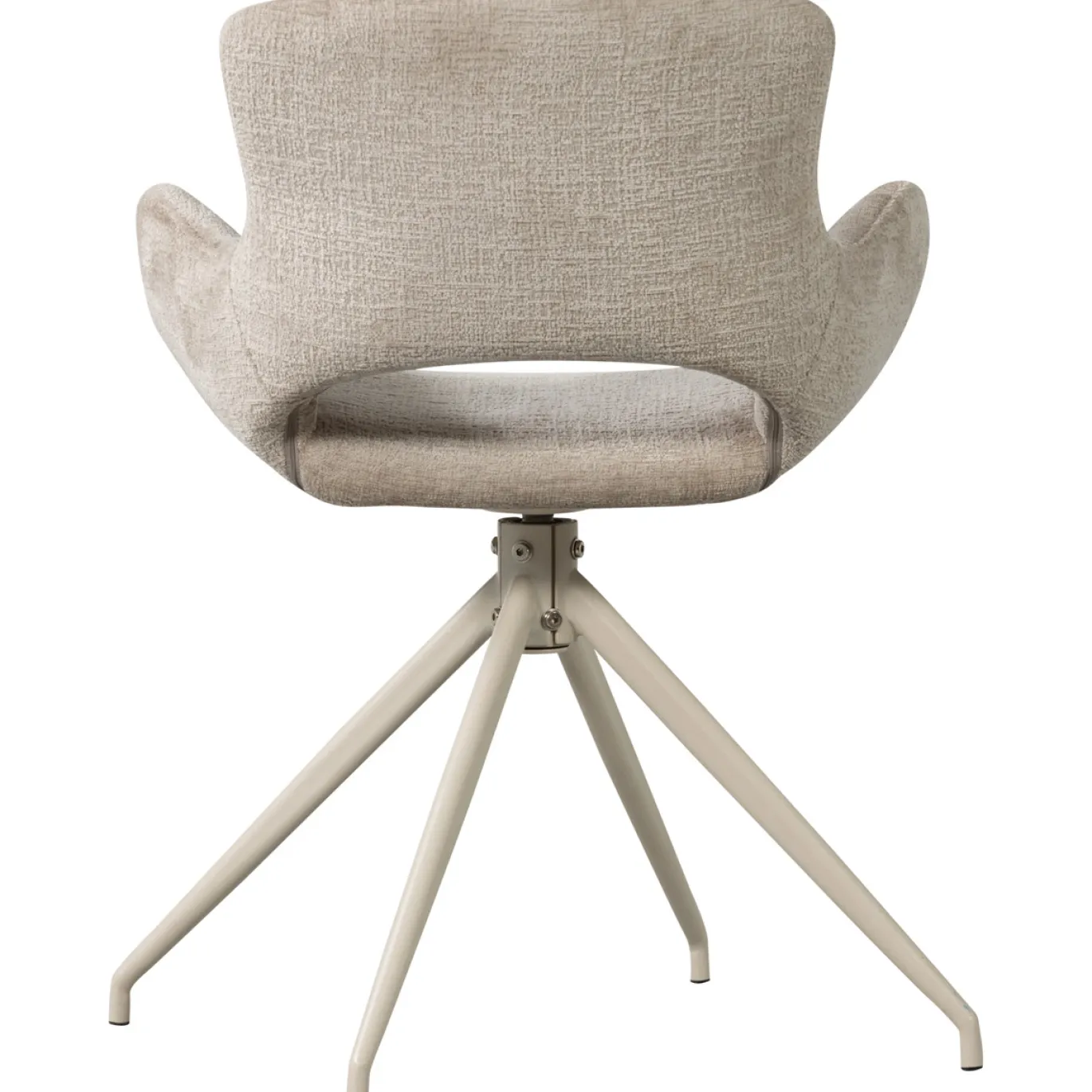 Woood Eetkamerstoel Eliva Structure Velvet Zand - Set Van 2
