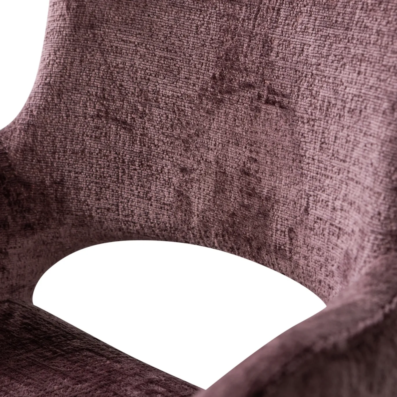 Woood Eetkamerstoel Eliva Structure Velvet Paars - Set Van 2