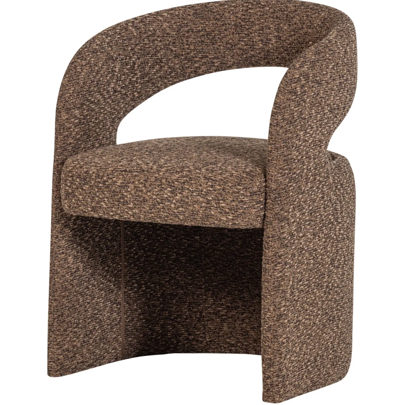 Woood Eetkamerstoel Lanor Grove Bouclé Bruin