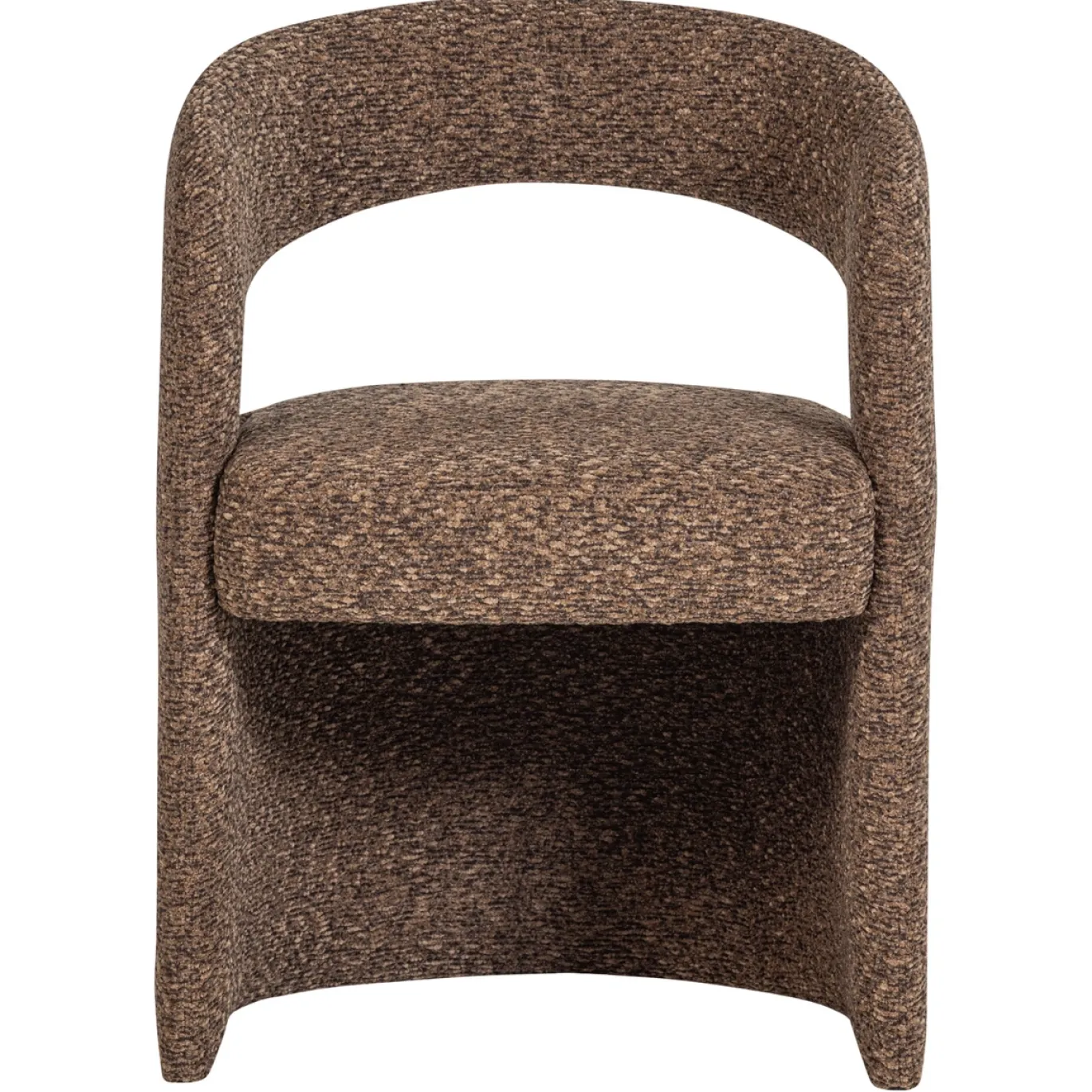 Woood Eetkamerstoel Lanor Grove Bouclé Bruin