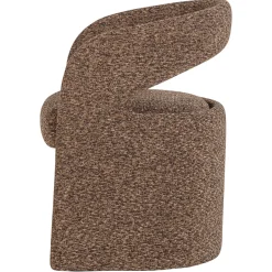 Woood Eetkamerstoel Lanor Grove Bouclé Bruin