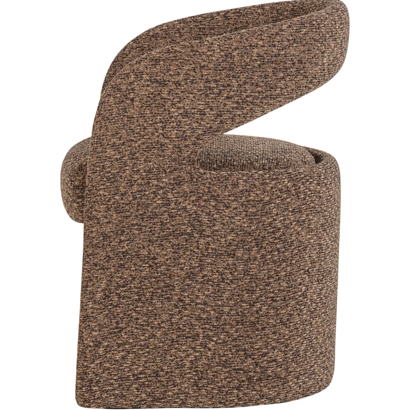 Woood Eetkamerstoel Lanor Grove Bouclé Bruin
