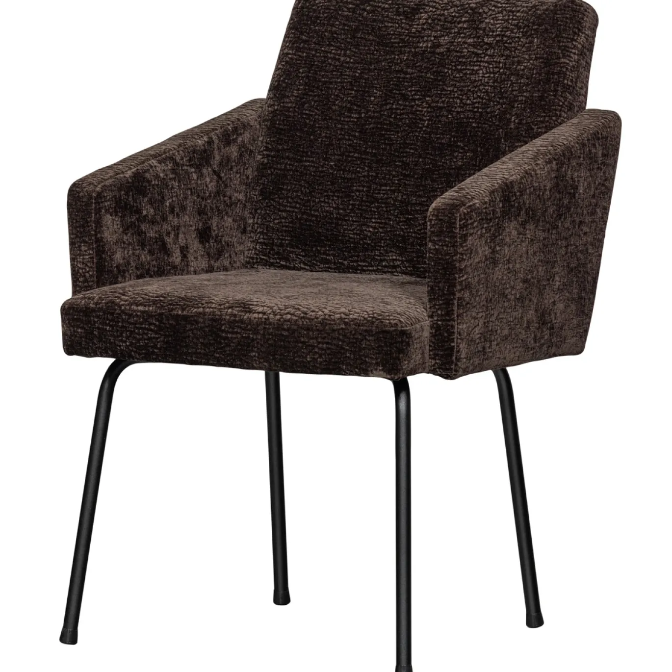 Woood Eetkamerstoel Mount Chenille Donkerbruin