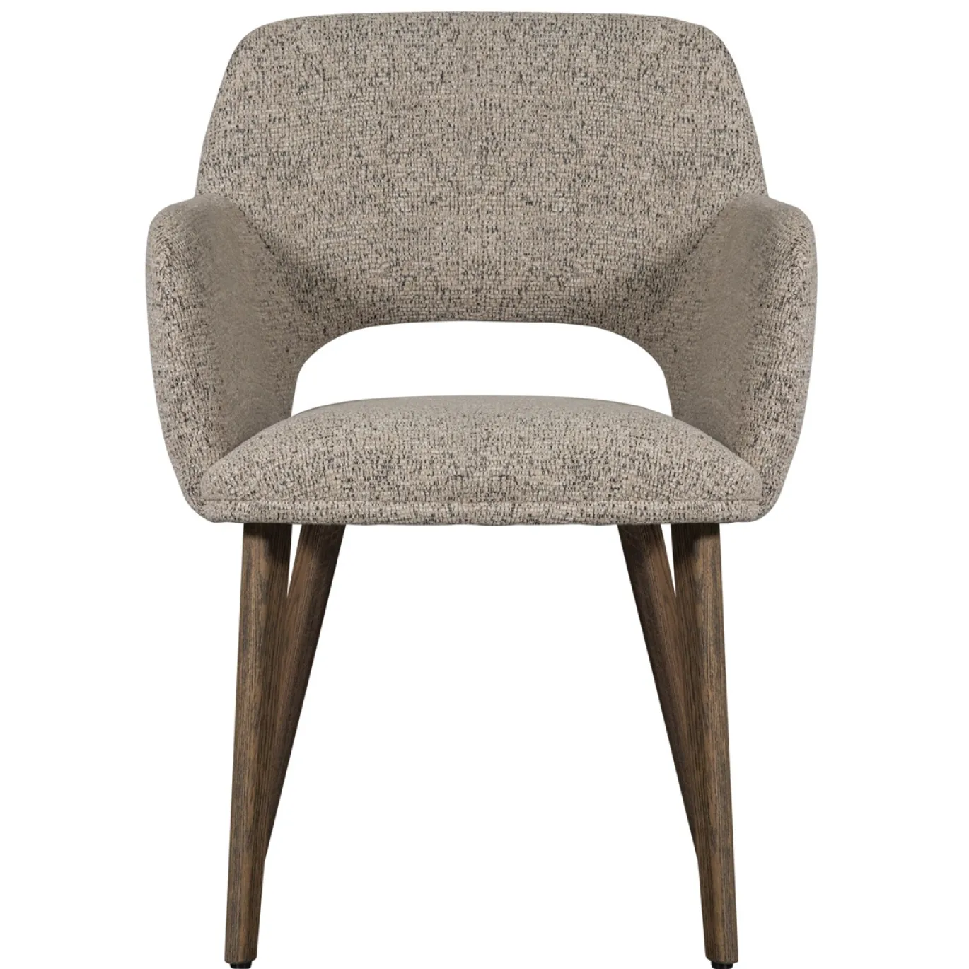 Woood Eetkamerstoel Murat Naturel Met Houten Poot Mystic Brown