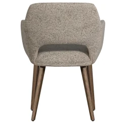 Woood Eetkamerstoel Murat Naturel Met Houten Poot Mystic Brown
