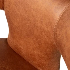 Woood Eetkamerstoel Permit Leerlook Cognac